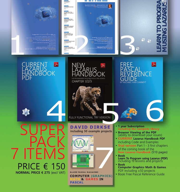 Super Pack : 7 Items best offer / from € 275 to € 150